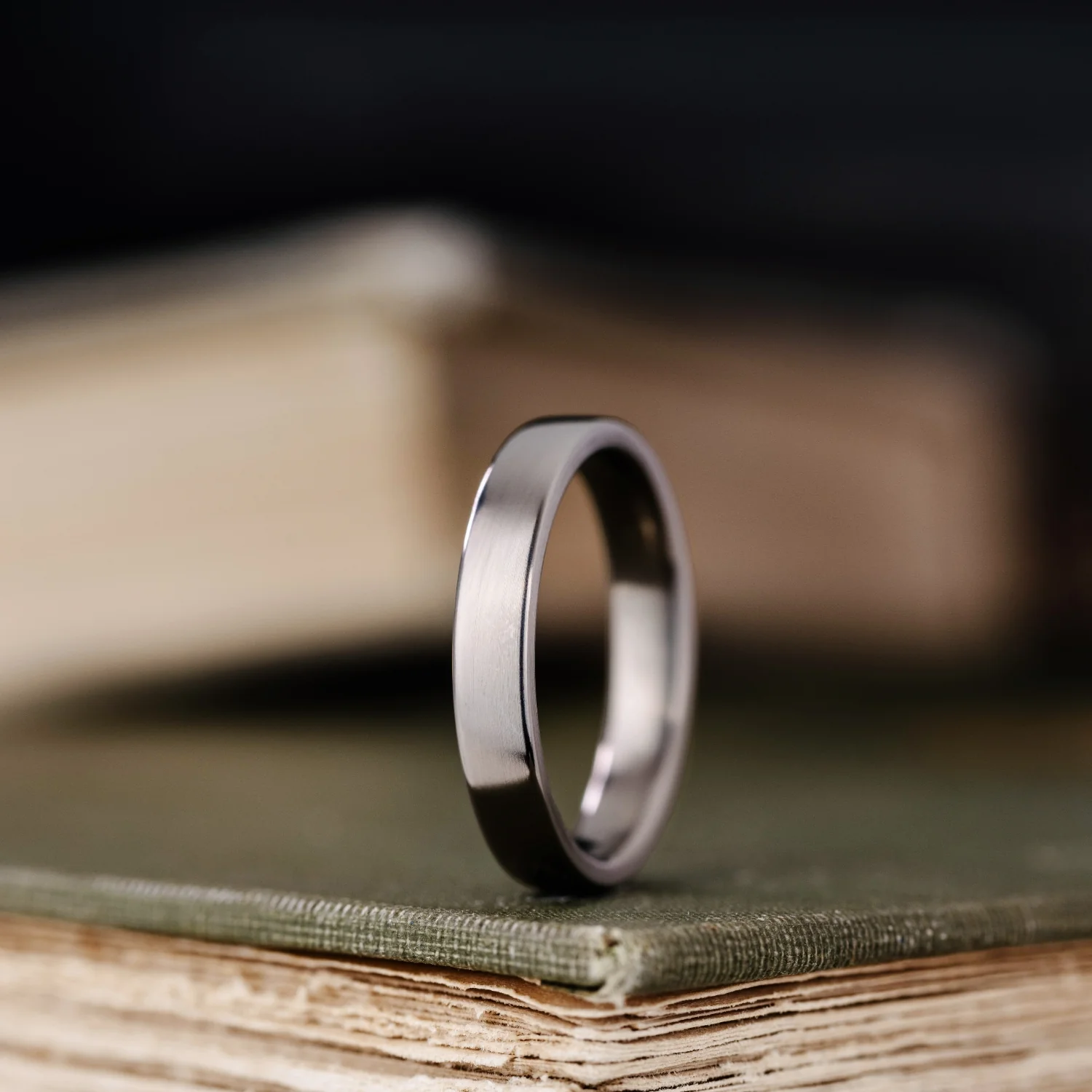 The Olympian | 4mm Men's Polished Titanium Wedding Band - Image 3
