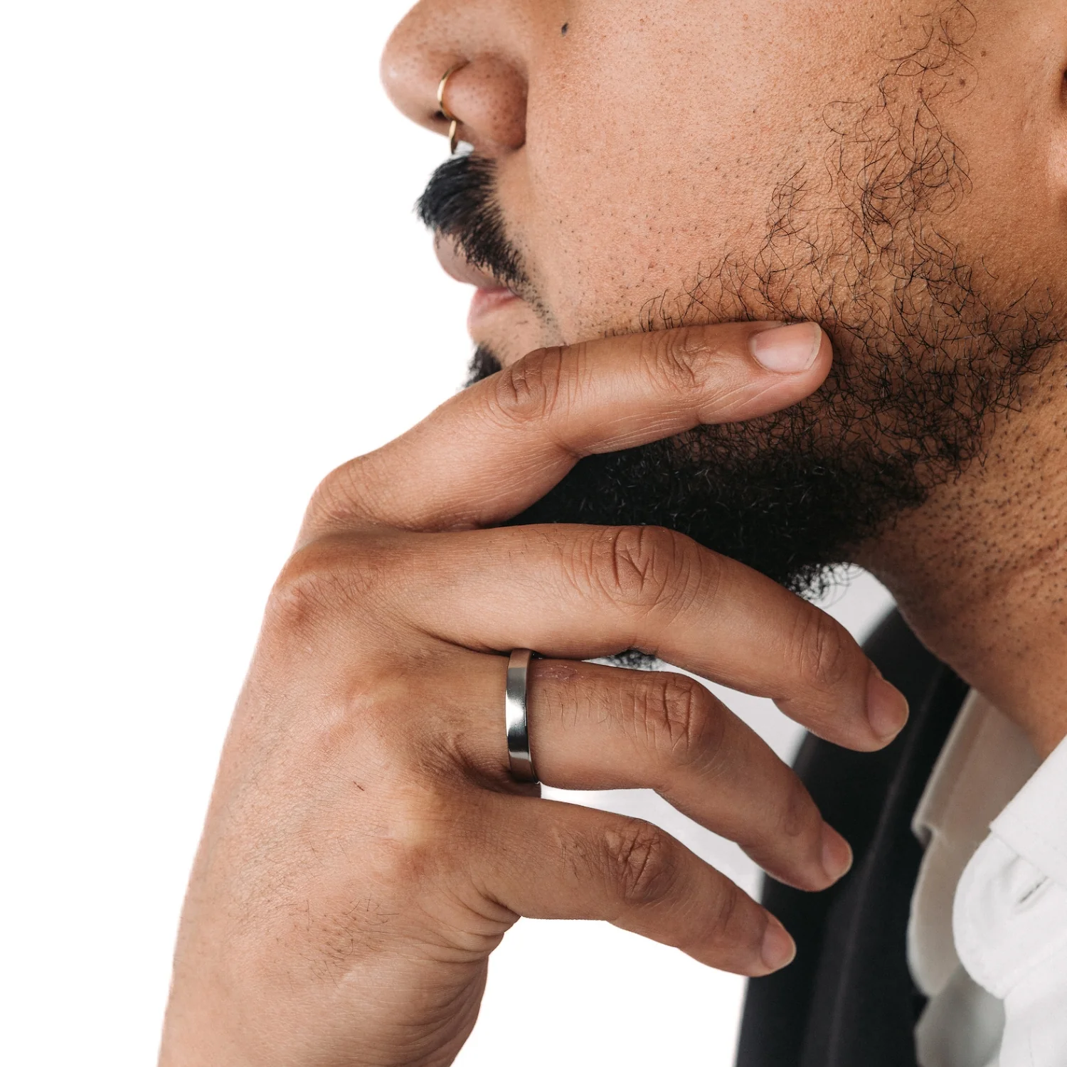 The Olympian | 4mm Men's Polished Titanium Wedding Band - Image 4