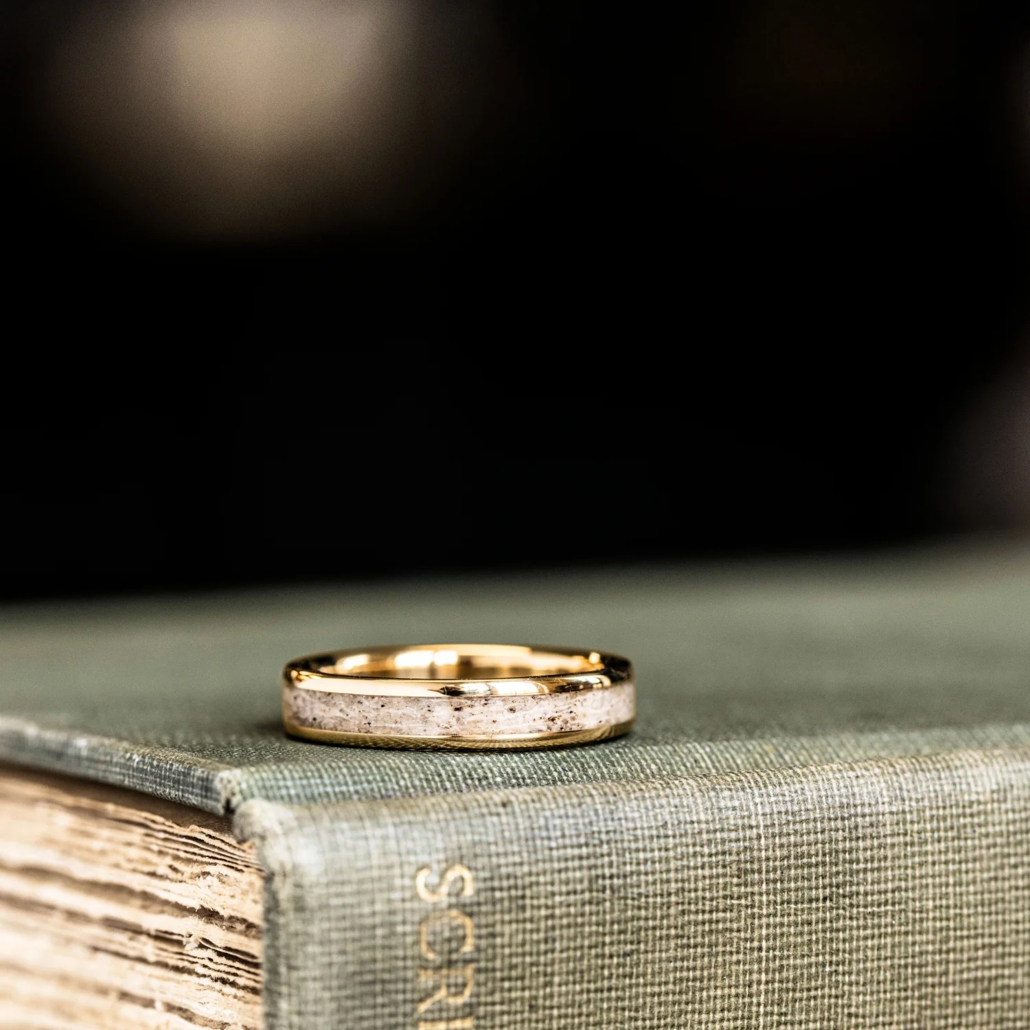 The Huntress | Women's Elk Antler and Gold Ring - Image 3