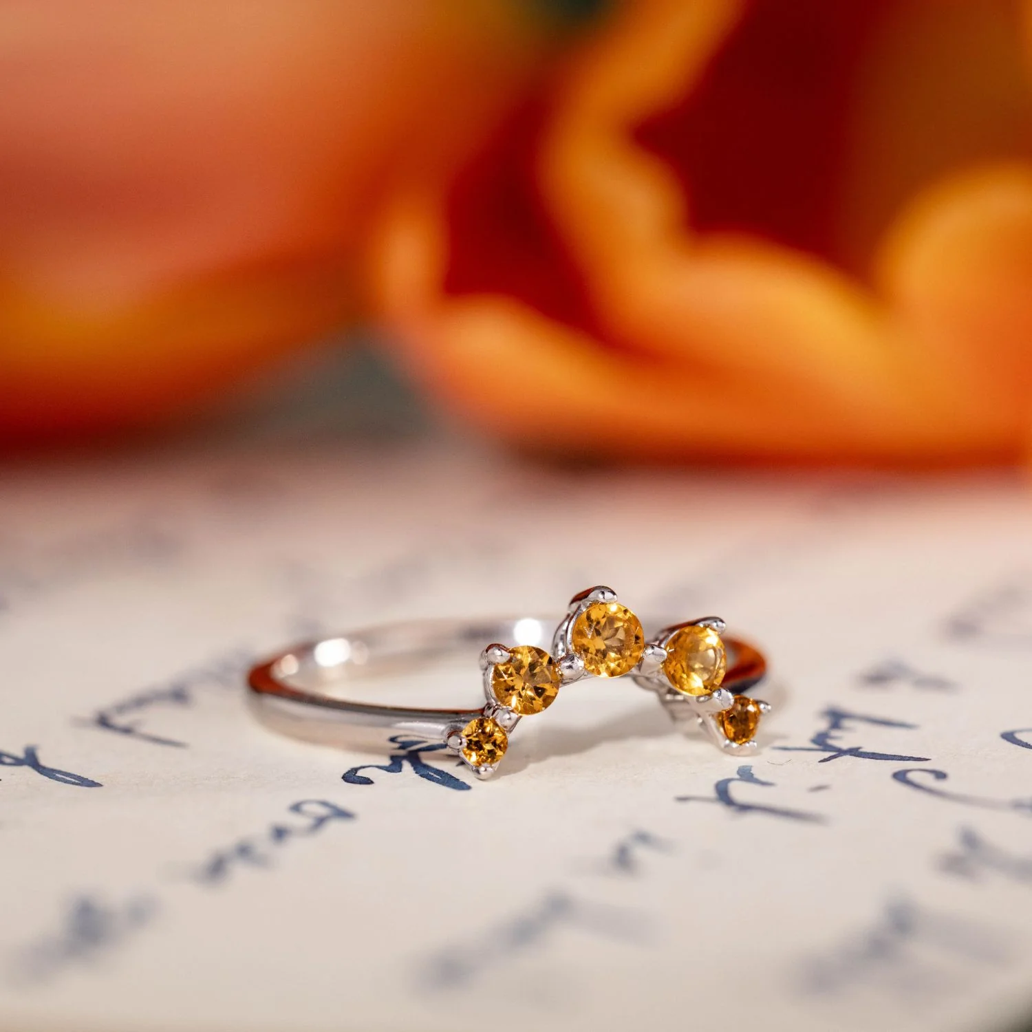 The Fable - Citrine Crown Contour Band - Image 7