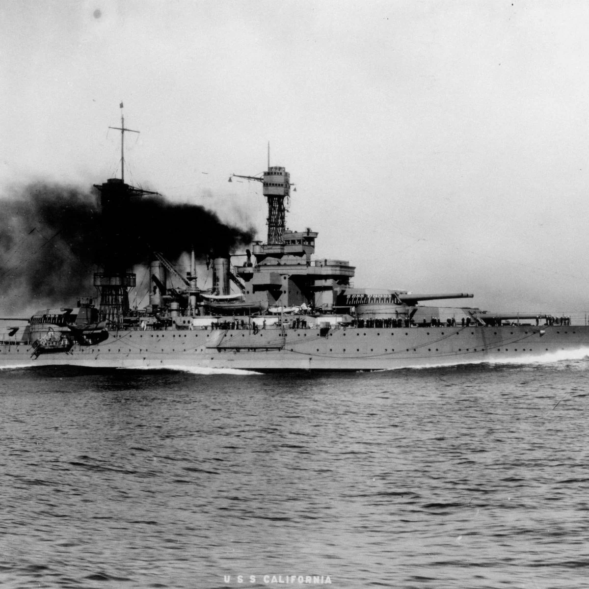 The Gold Rush | Men's Gold Wedding Band with USS California Battleship Teak Wood - Image 12