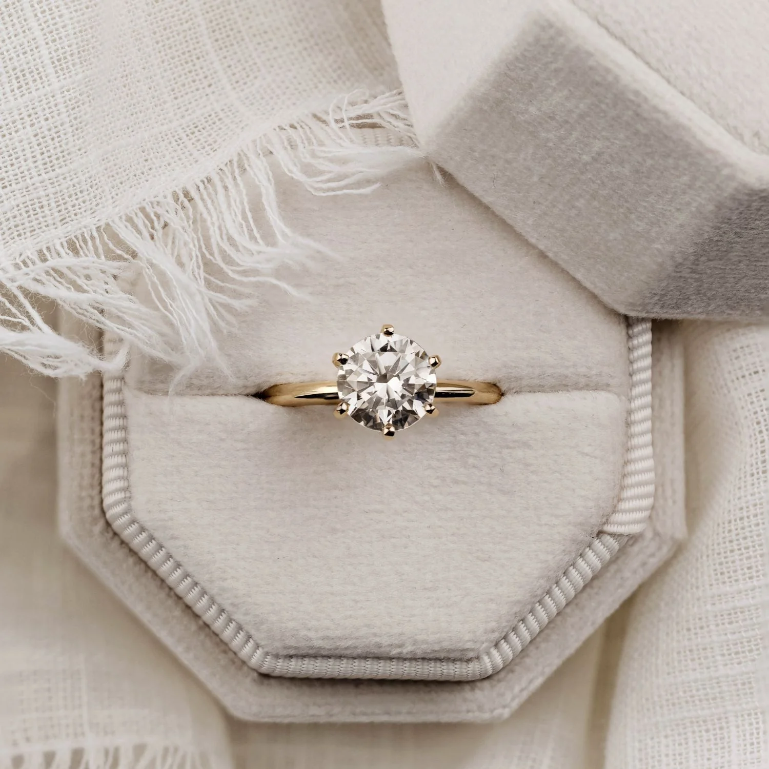 The Harper - Classic Solitaire Round Diamond Engagement Ring - Image 13