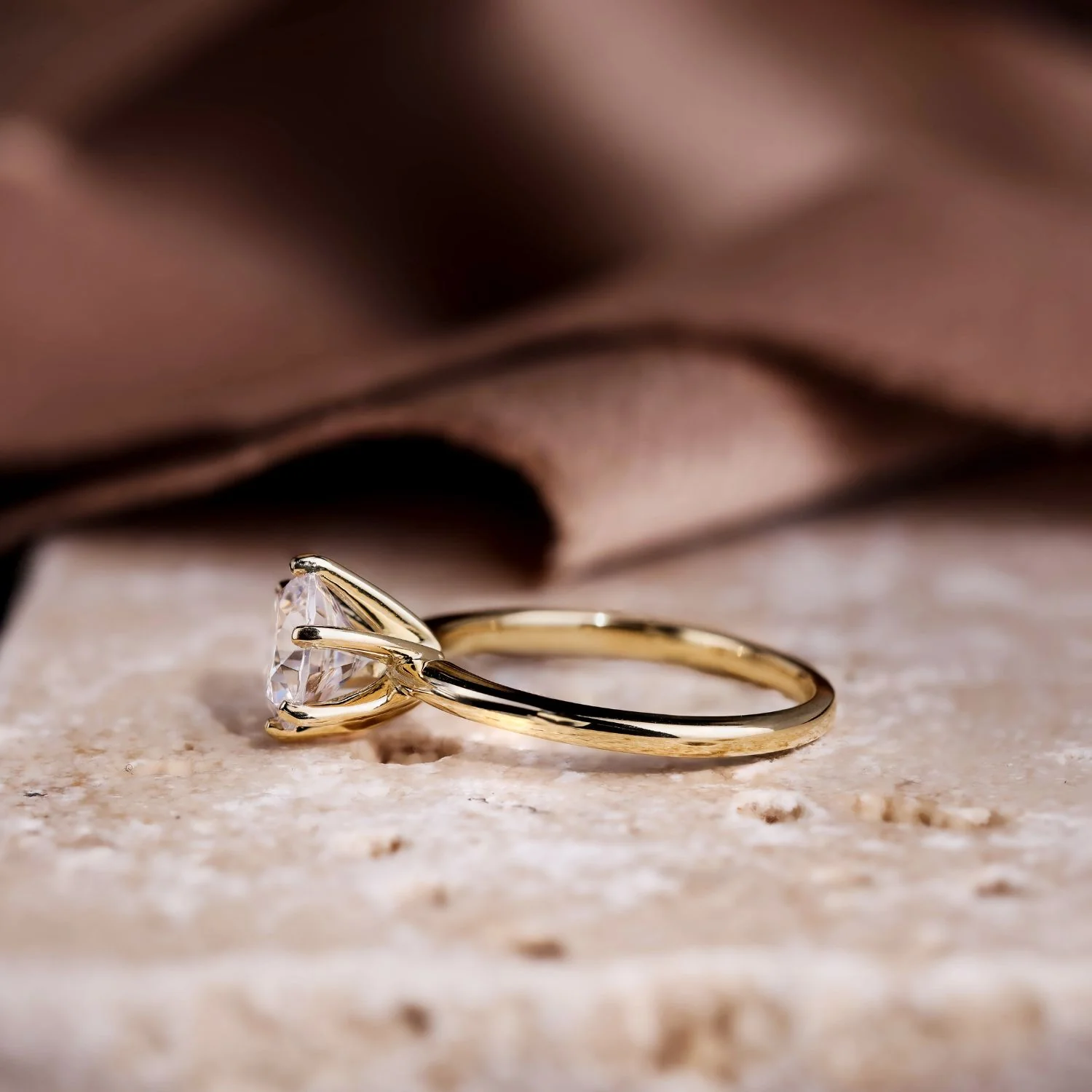 The Harper - Classic Solitaire Round Diamond Engagement Ring - Image 17