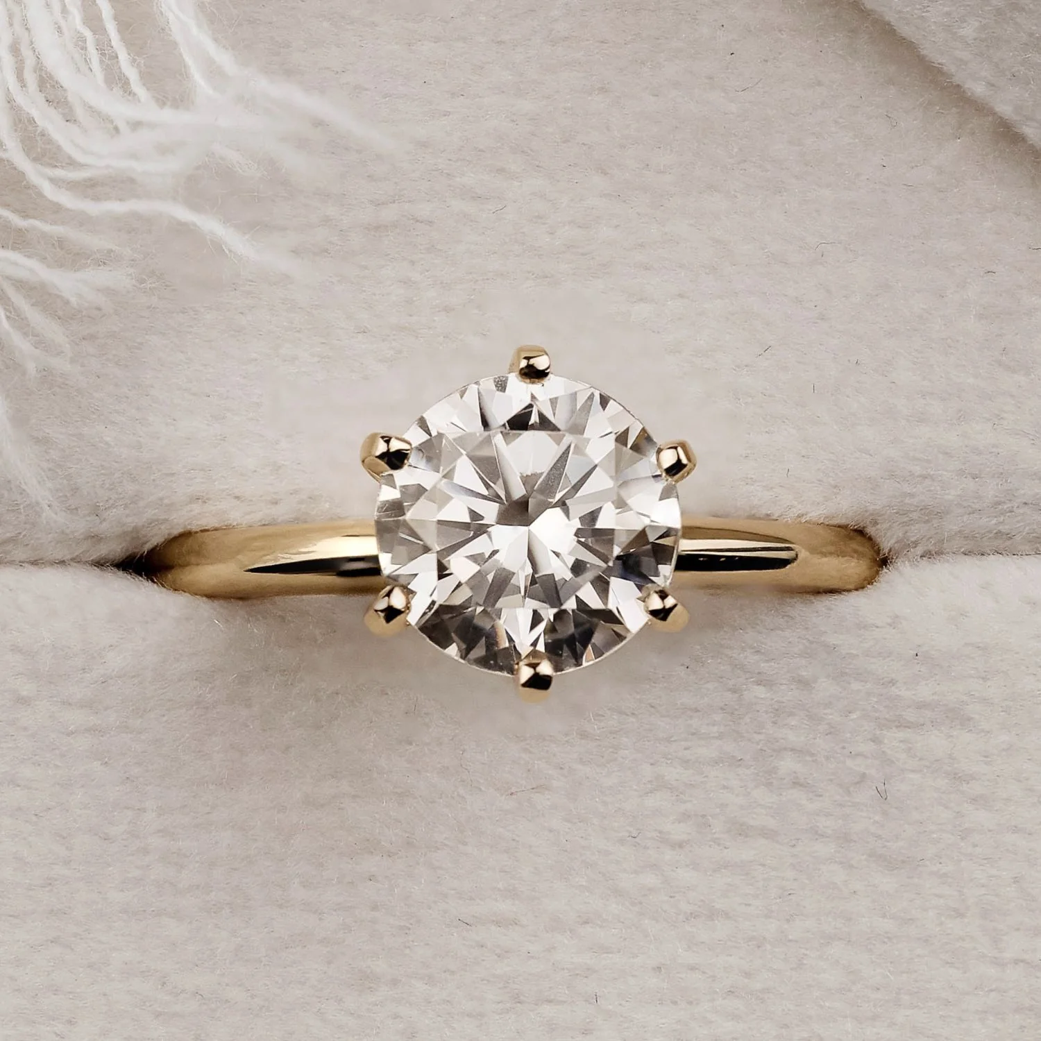 The Harper - Classic Solitaire Round Diamond Engagement Ring - Image 3