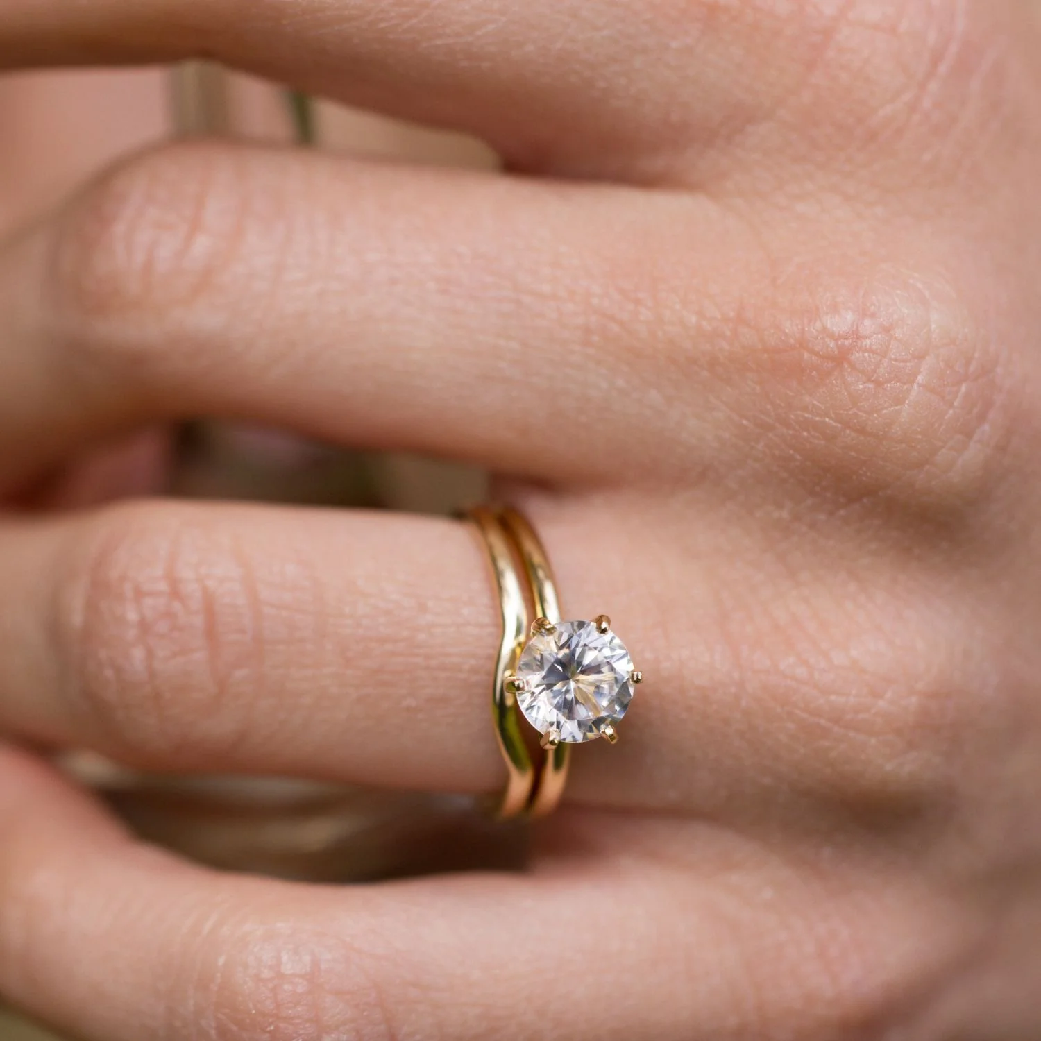 The Harper - Classic Solitaire Round Diamond Engagement Ring - Image 4