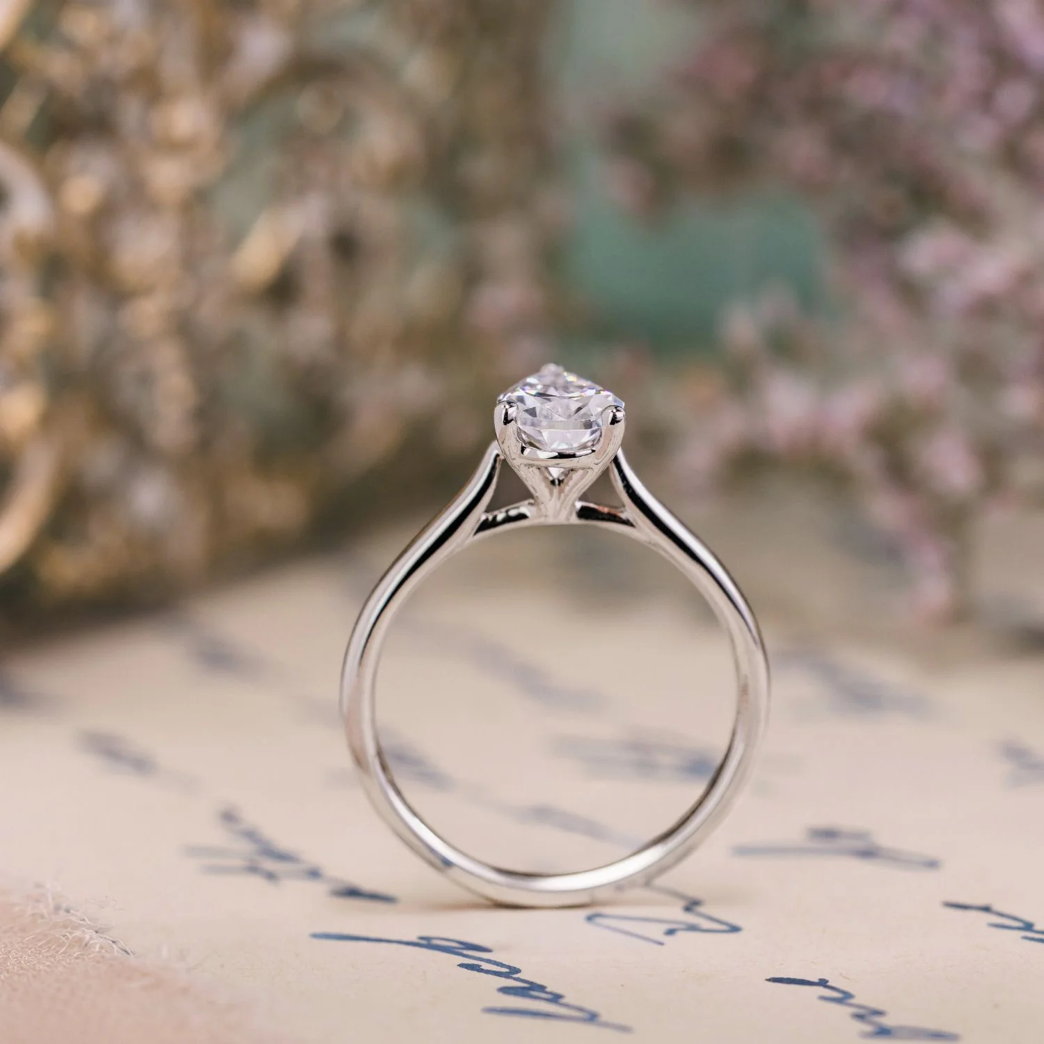 The Julia - Pear-Shaped Diamond Solitaire Engagement Ring - Image 5