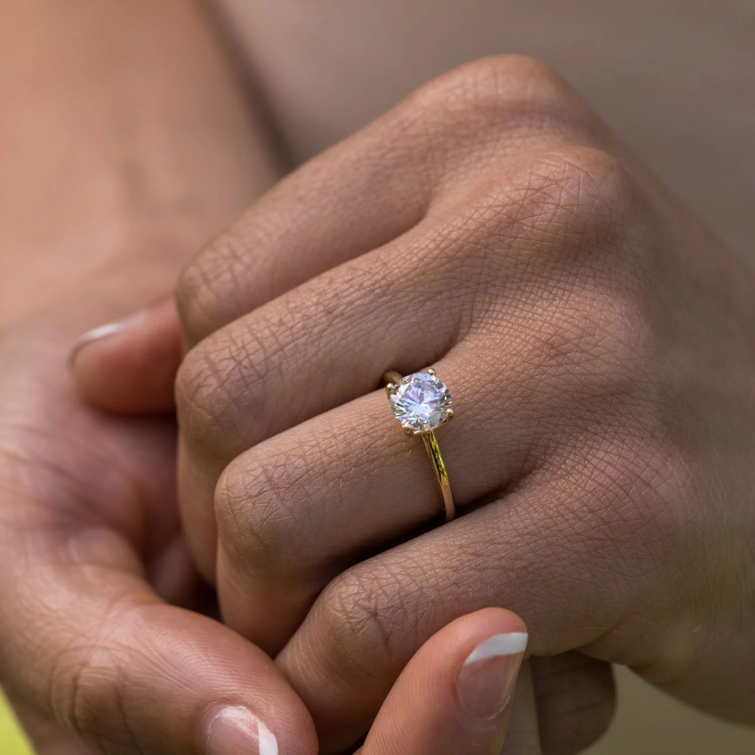 The Lily - Solitaire Round Diamond Engagement Ring with Nature-Inspired Setting - Image 11