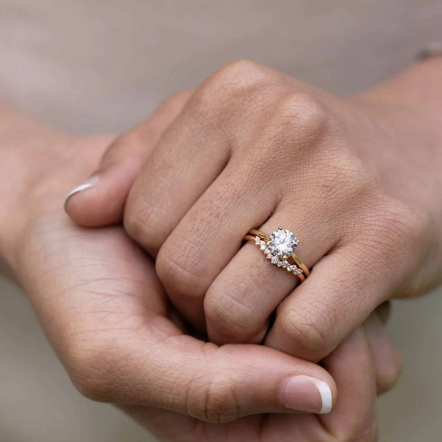 The Lily - Solitaire Round Diamond Engagement Ring with Nature-Inspired Setting - Image 7