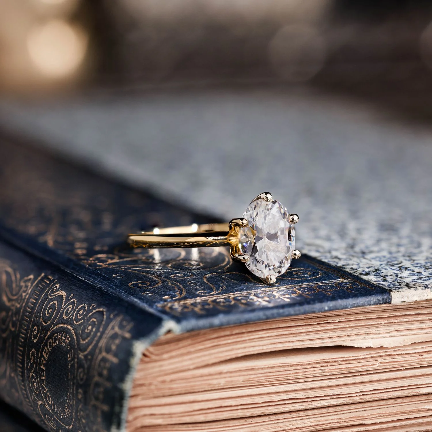 The Olivia - Classic Solitaire Oval Diamond Engagement Ring - Image 10