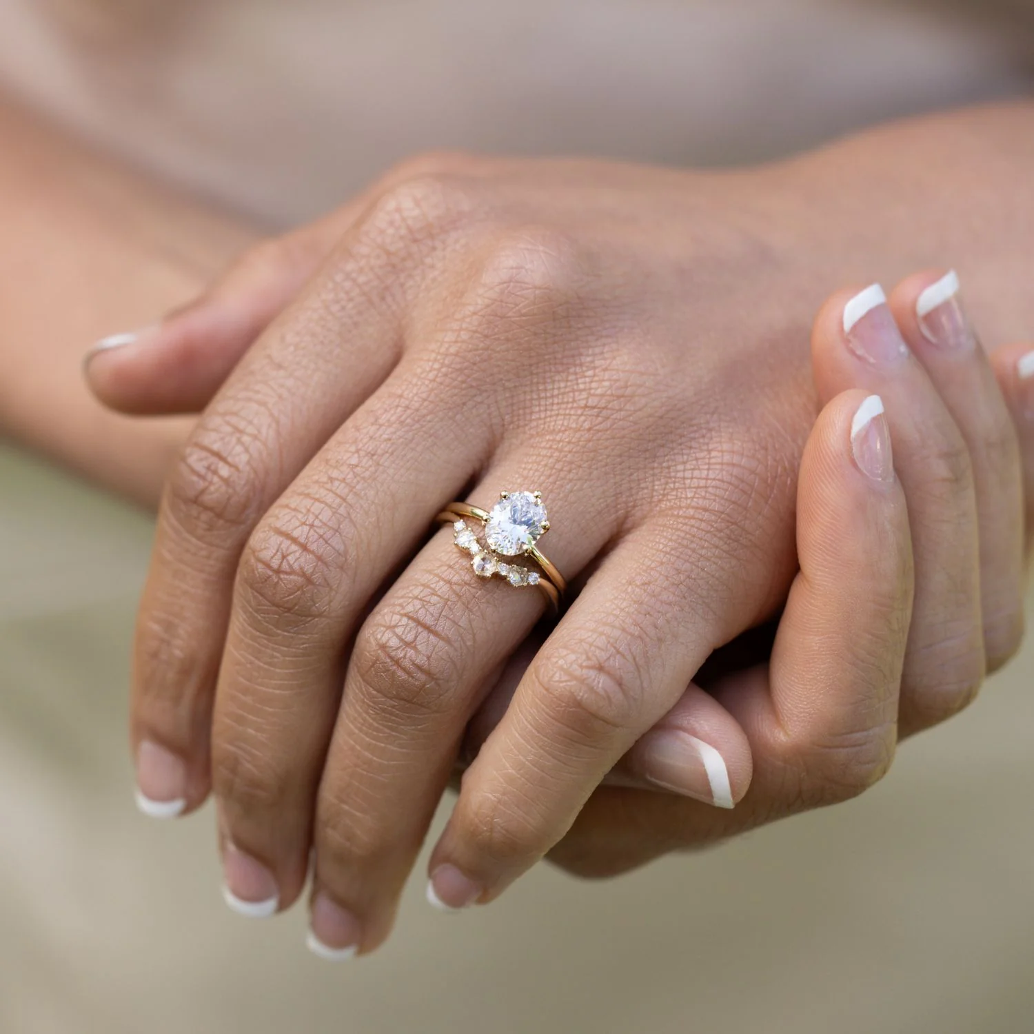 The Olivia - Classic Solitaire Oval Diamond Engagement Ring - Image 11