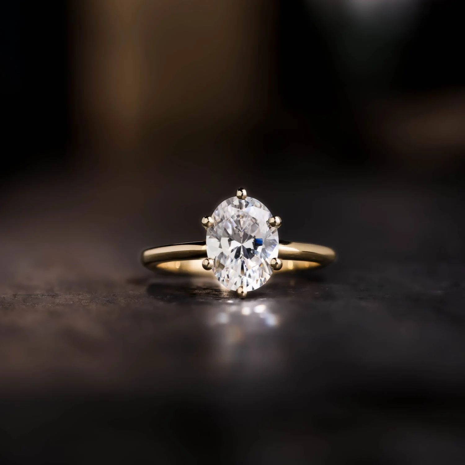 The Olivia - Classic Solitaire Oval Diamond Engagement Ring - Image 13