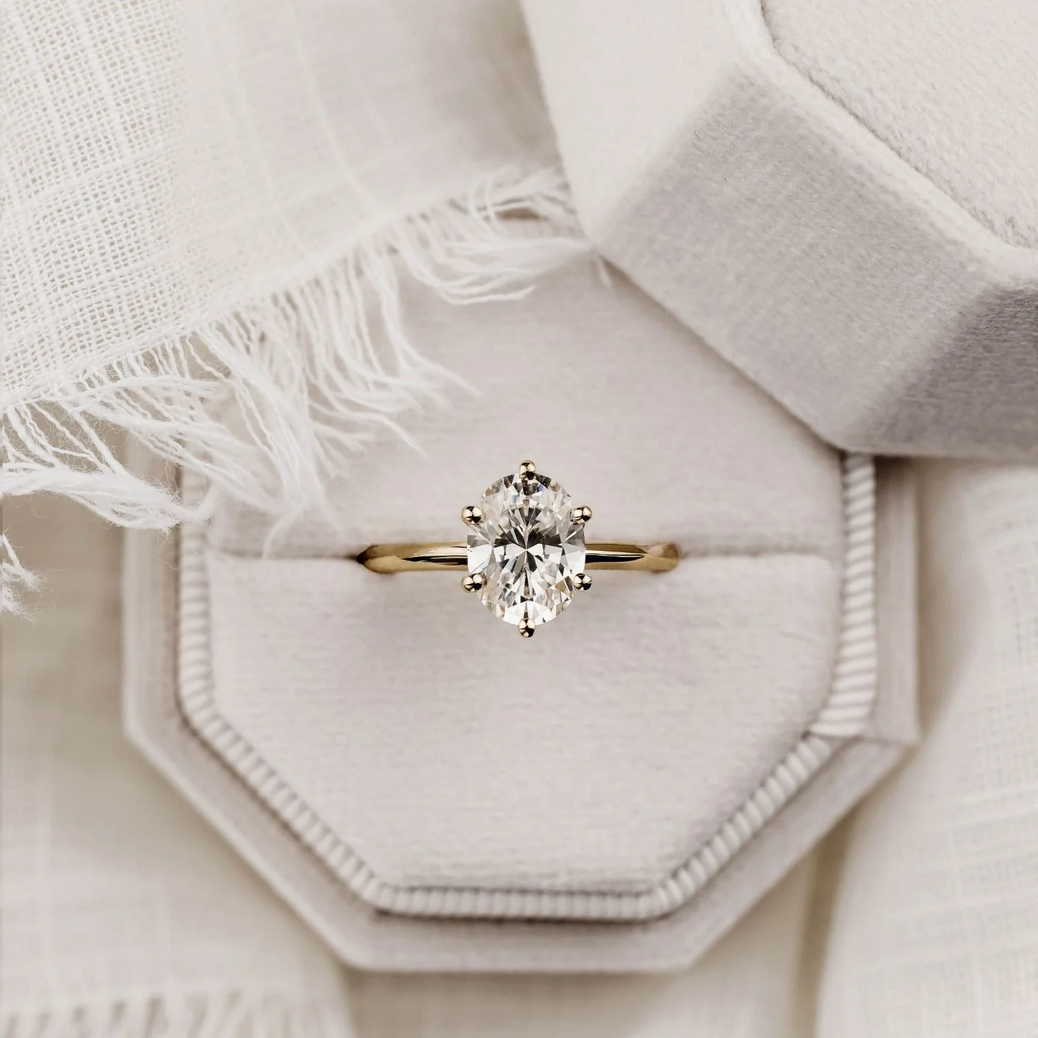 The Olivia - Classic Solitaire Oval Diamond Engagement Ring - Image 17