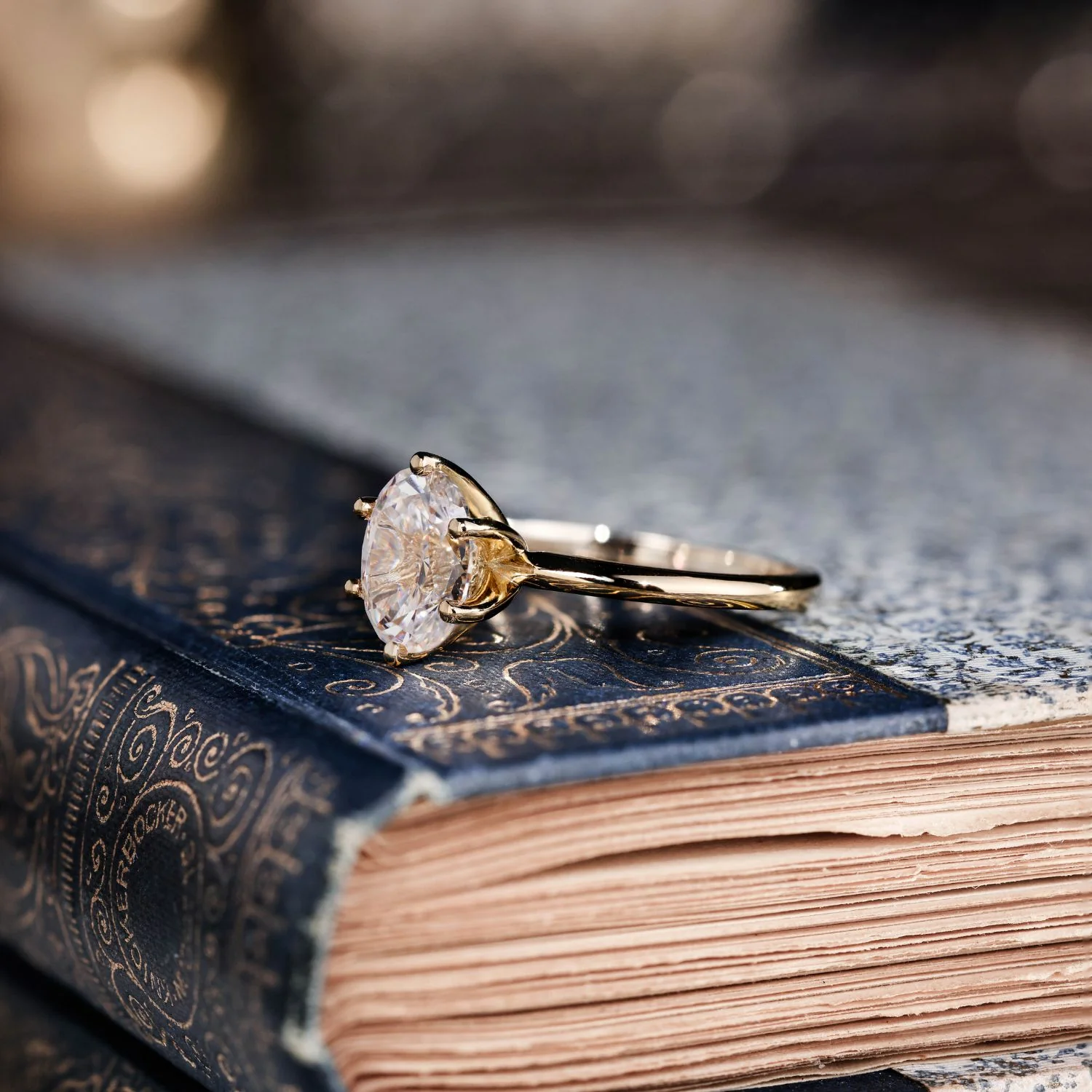 The Olivia - Classic Solitaire Oval Diamond Engagement Ring - Image 8