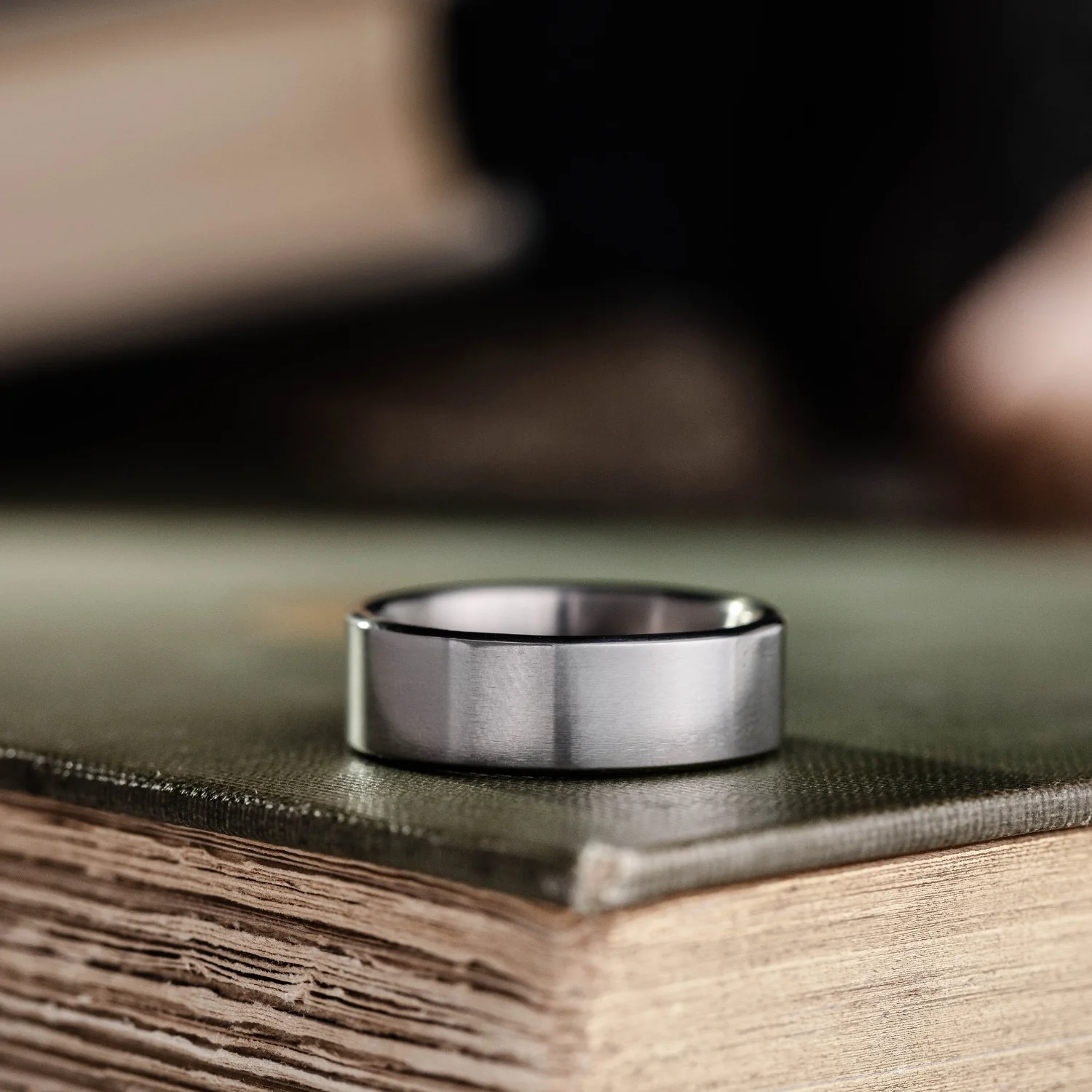 The Olympian | 8mm Men's Polished Titanium Wedding Band - Image 3
